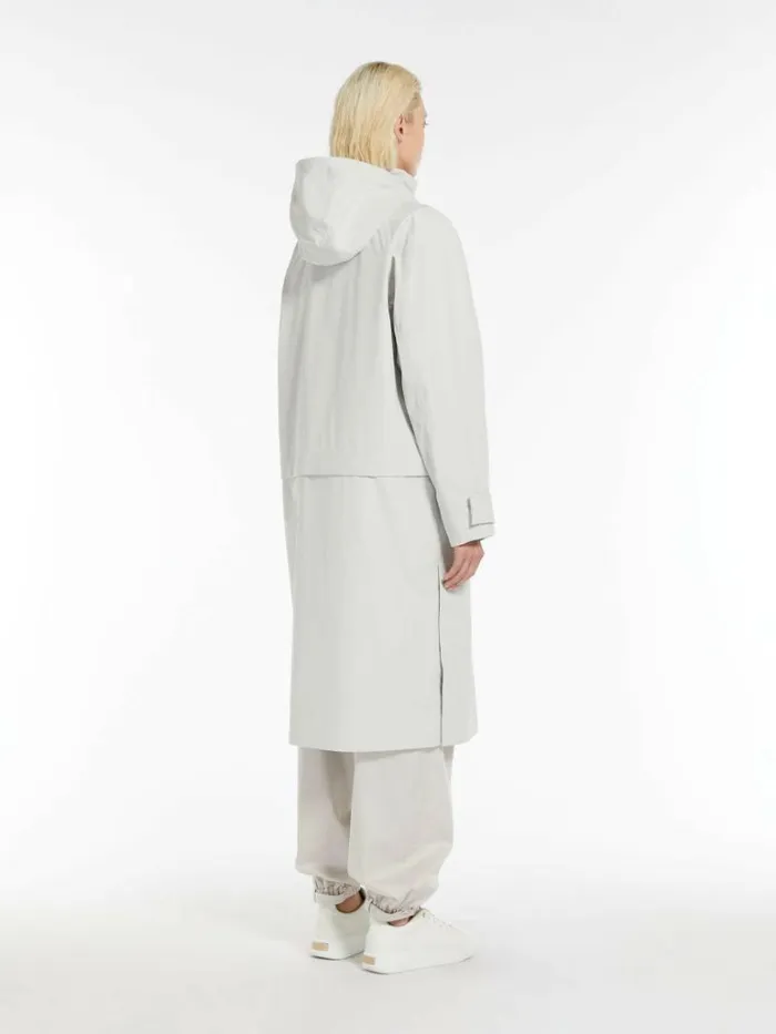 Women Max Mara Trench Modular Technical Fabric Parka Stone