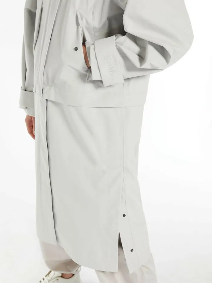 Women Max Mara Trench Modular Technical Fabric Parka Stone