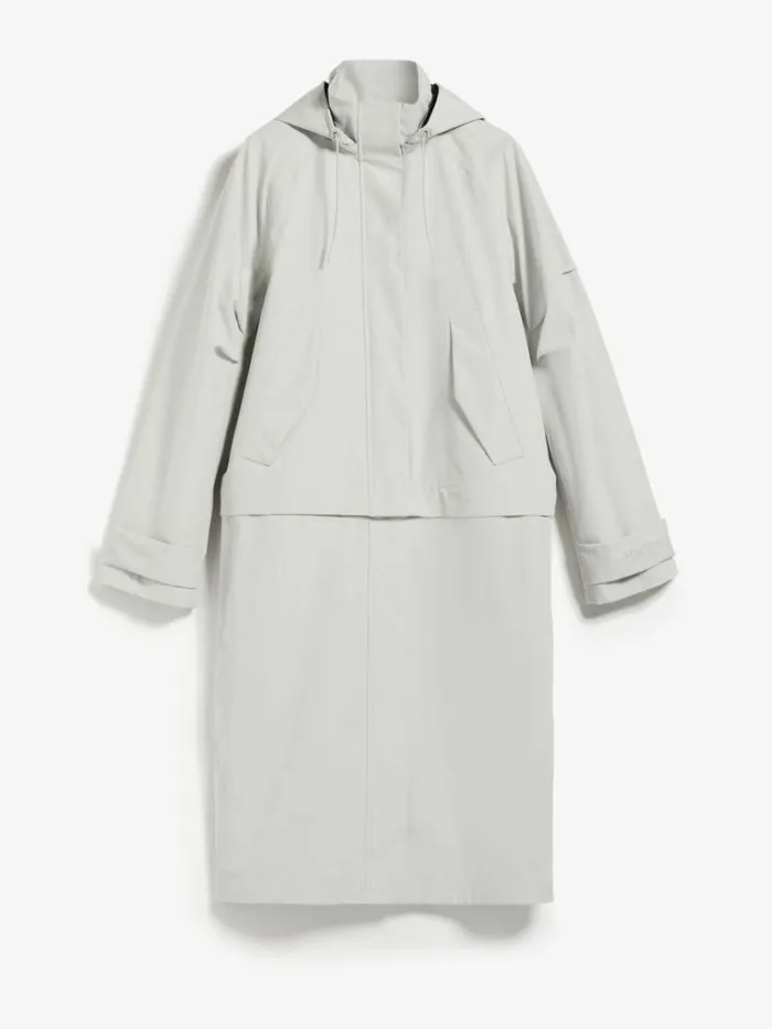 Women Max Mara Trench Modular Technical Fabric Parka Stone