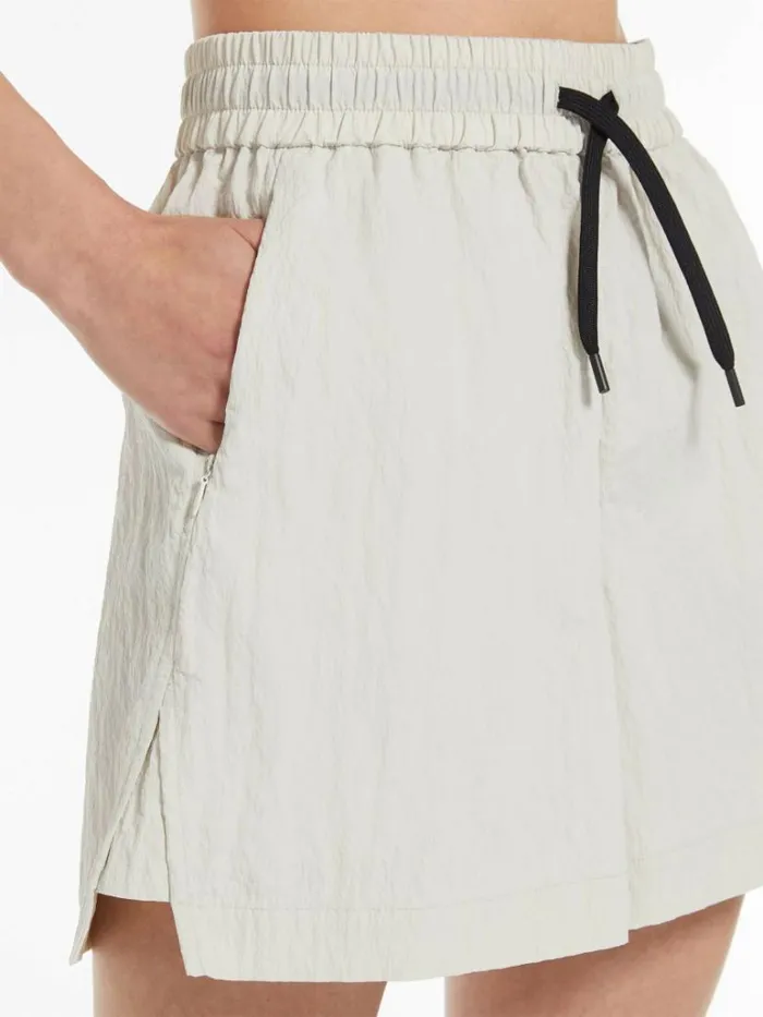 Women Max Mara Trousers And Jeans Technical Canvas Shorts Stone