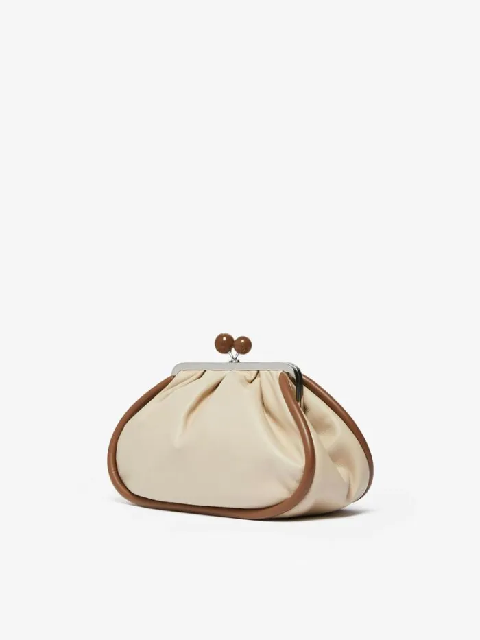 Women Max Mara Weekend Bag Medium Nappa Leather Pasticcino Bag Sand