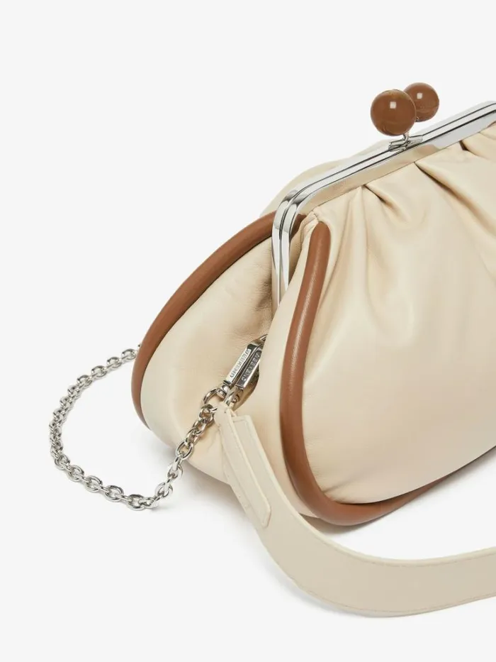 Women Max Mara Weekend Bag Medium Nappa Leather Pasticcino Bag Sand