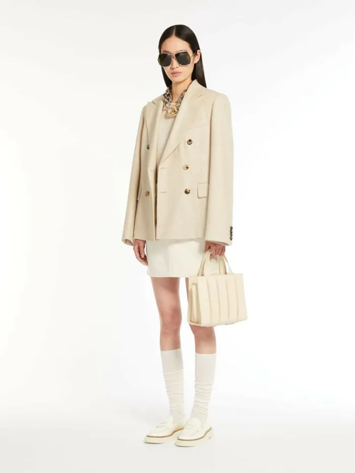 Women Max Mara Whitney Bag Small Leather Whitney Bag Ivory