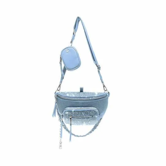 Women MAXIMA BAG BABY BLUE MULTI Baby Blue Multi Steve Madden Crossbody Bags