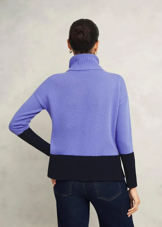Women Melodie Wool Blend Jumper Blue Hobbs Navy Hobbs Jumpers and Cardigans