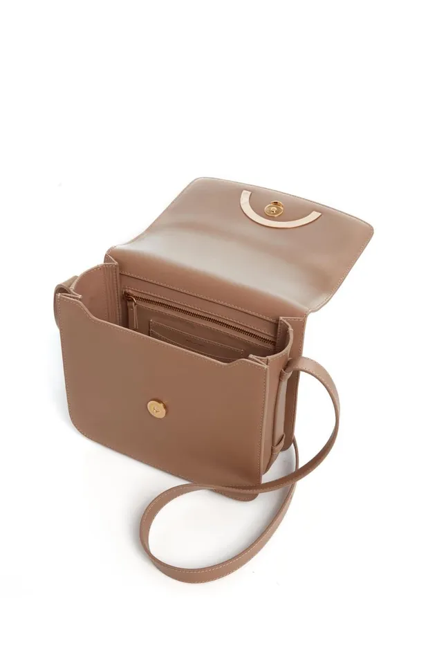 WomenMen Crossbody Bags Gabriela Hearst Bethania Crossbody Box Bag In Nude Leather