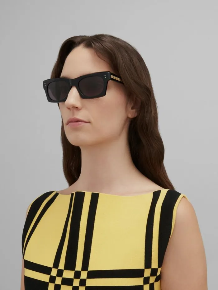 WomenMen Marni Sunglasses Black Edku Sunglasses