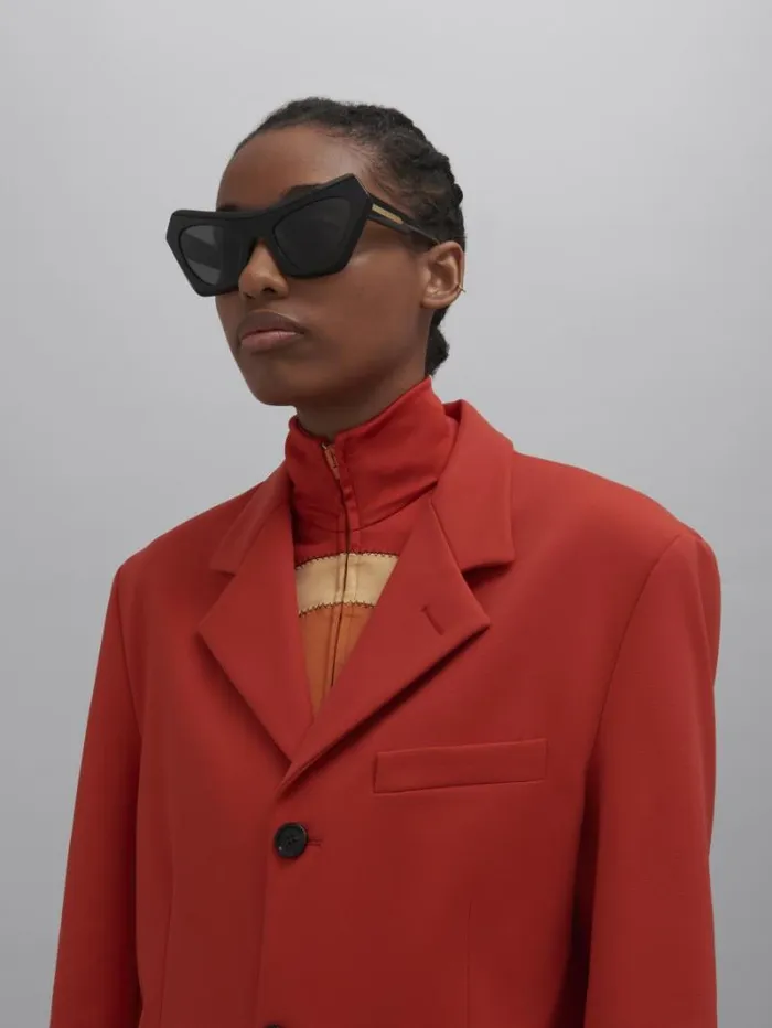 WomenMen Marni Sunglasses Devil039s Pool Black Sunglasses