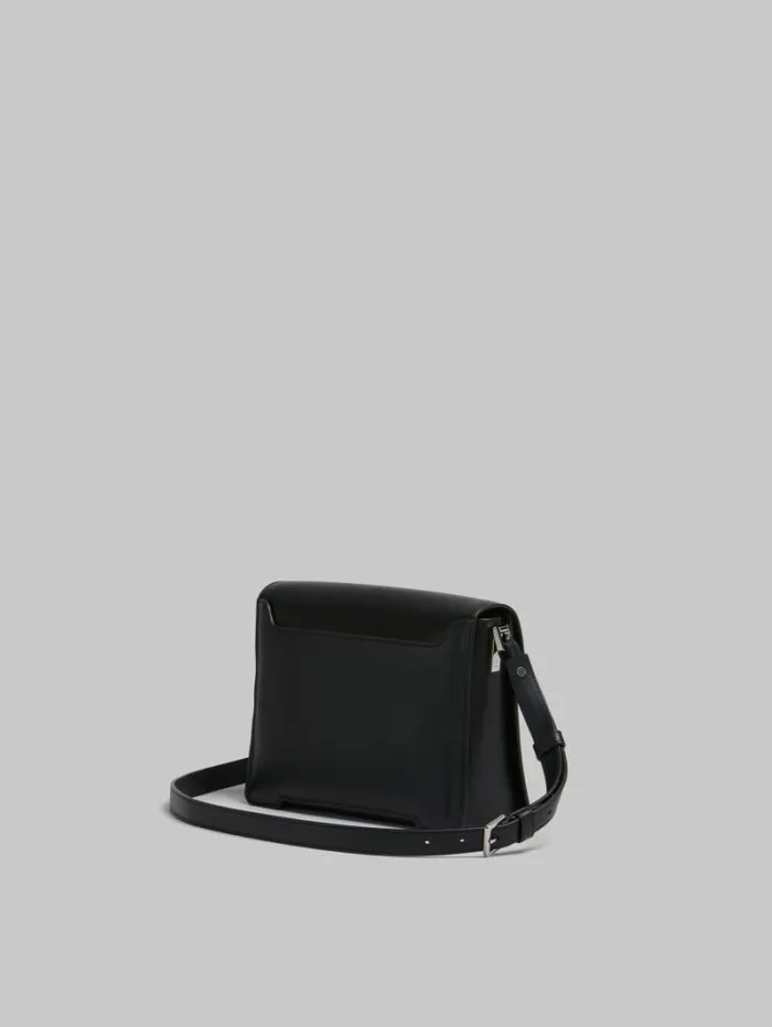 WomenMen Marni Trunkaroo Bag Black Leather Trunkaroo Medium Shoulder Bag