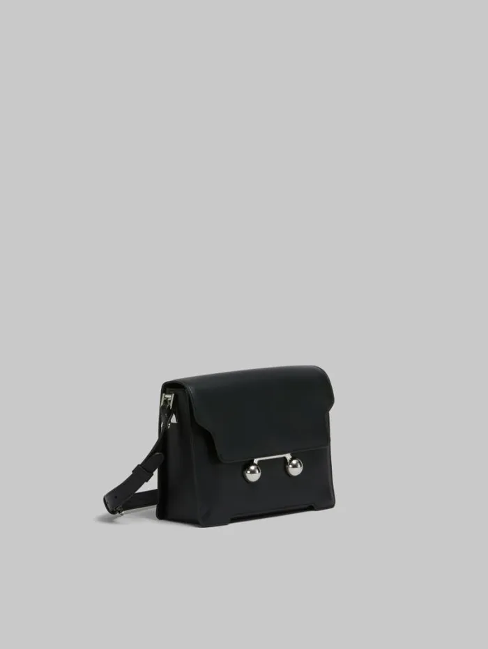 WomenMen Marni Trunkaroo Bag Black Leather Trunkaroo Medium Shoulder Bag
