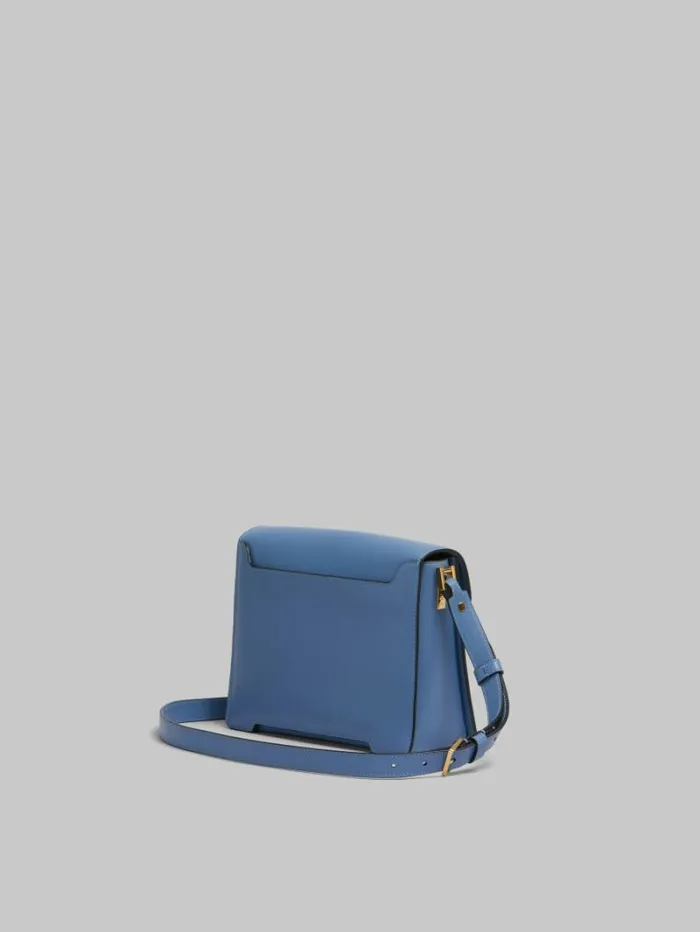 WomenMen Marni Trunkaroo Bag Blue Leather Trunkaroo Medium Shoulder Bag