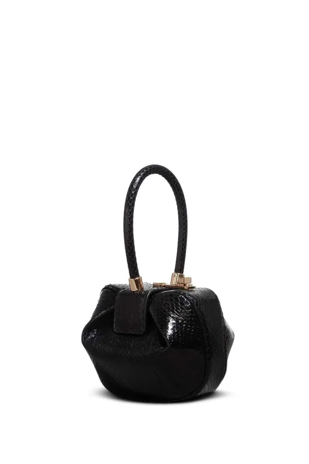 WomenMen Mini Bags Gabriela Hearst Demi Bag In Black Snakeskin