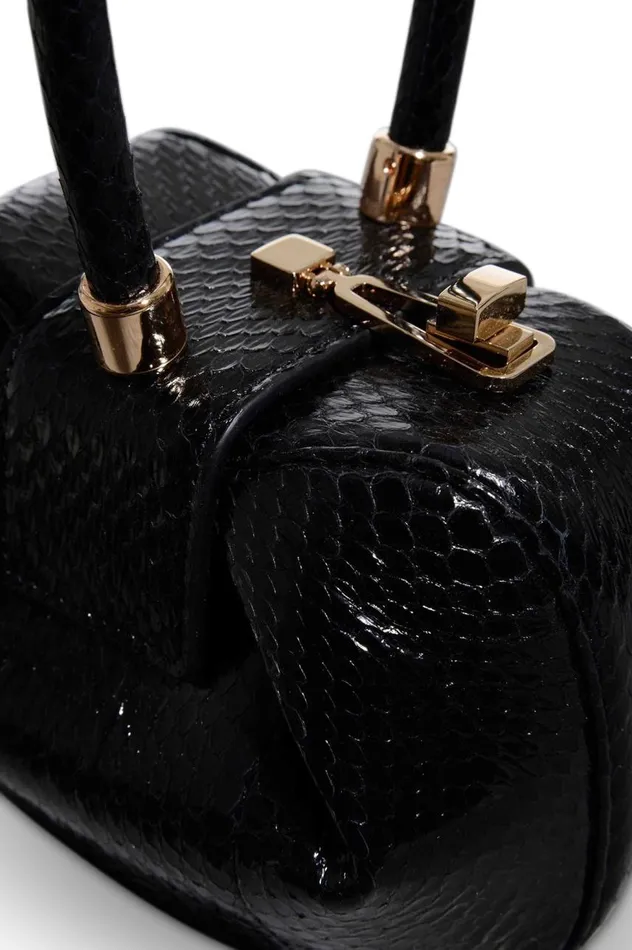 WomenMen Mini Bags Gabriela Hearst Demi Bag In Black Snakeskin