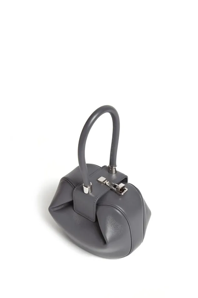 WomenMen Mini Bags Gabriela Hearst Demi Bag In Charcoal Nappa Leather