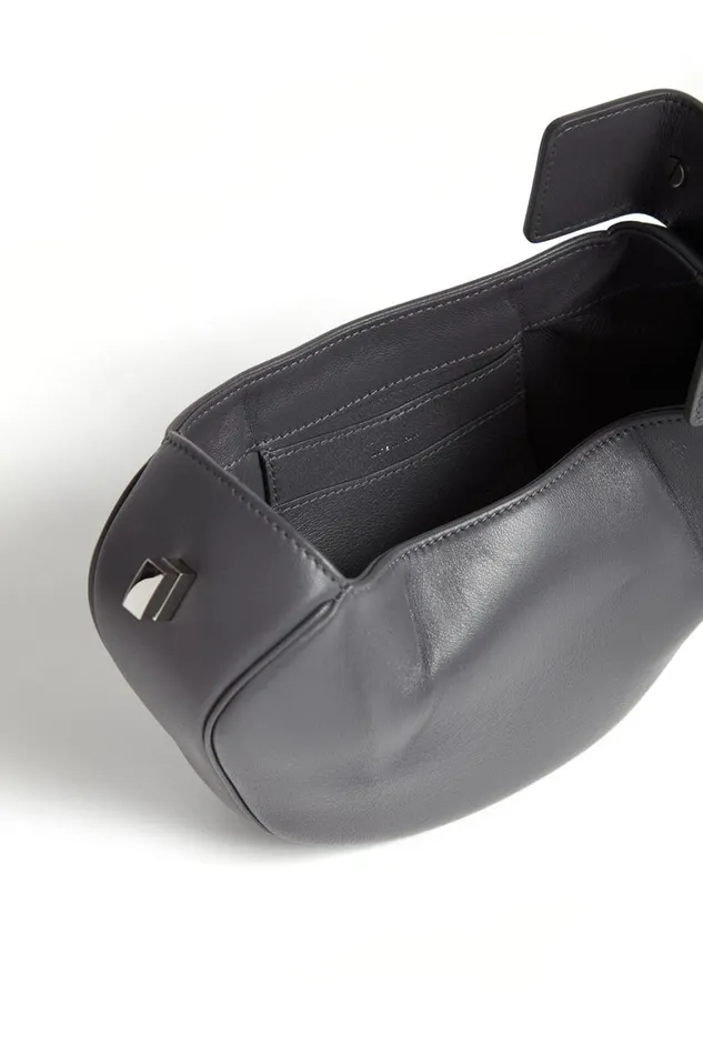 WomenMen Mini Bags Gabriela Hearst Demi Bag In Charcoal Nappa Leather