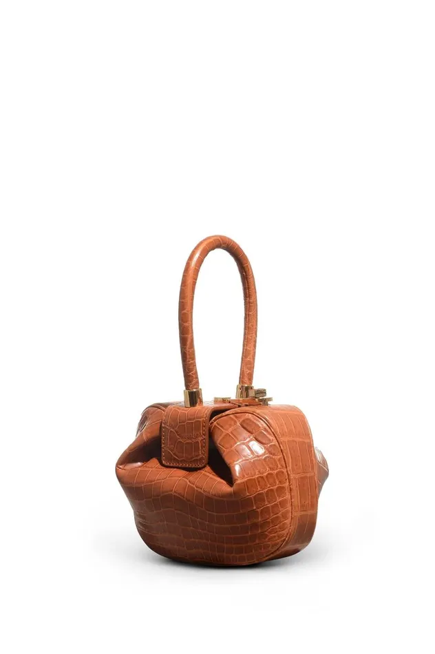 WomenMen Mini Bags Gabriela Hearst Demi Bag In Cognac Crocodile Leather
