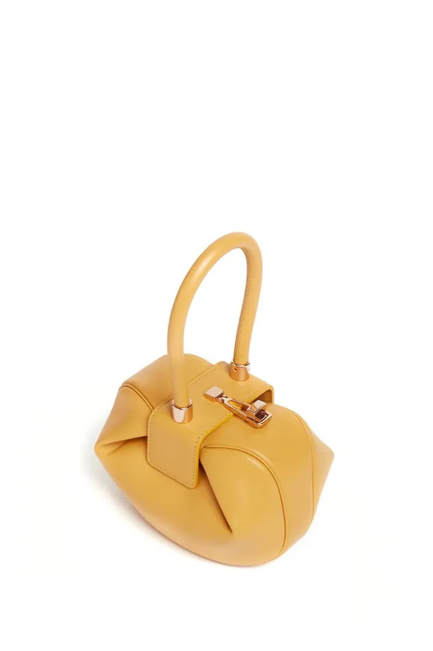WomenMen Mini Bags Gabriela Hearst Demi Bag In Golden Birch Nappa Leather