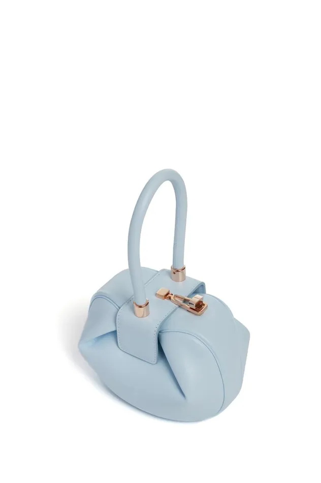 WomenMen Mini Bags Gabriela Hearst Demi Bag In Light Blue Nappa Leather