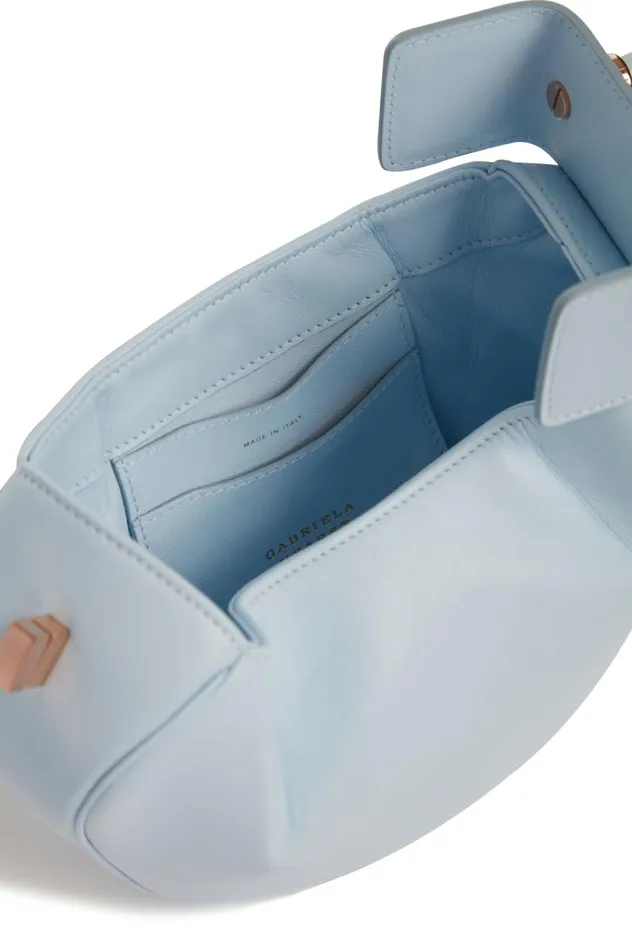 WomenMen Mini Bags Gabriela Hearst Demi Bag In Light Blue Nappa Leather