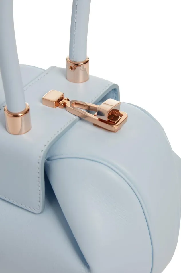 WomenMen Mini Bags Gabriela Hearst Demi Bag In Light Blue Nappa Leather