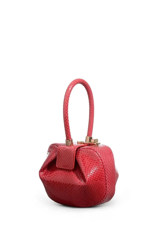 WomenMen Mini Bags Gabriela Hearst Demi Bag In Red Snakeskin