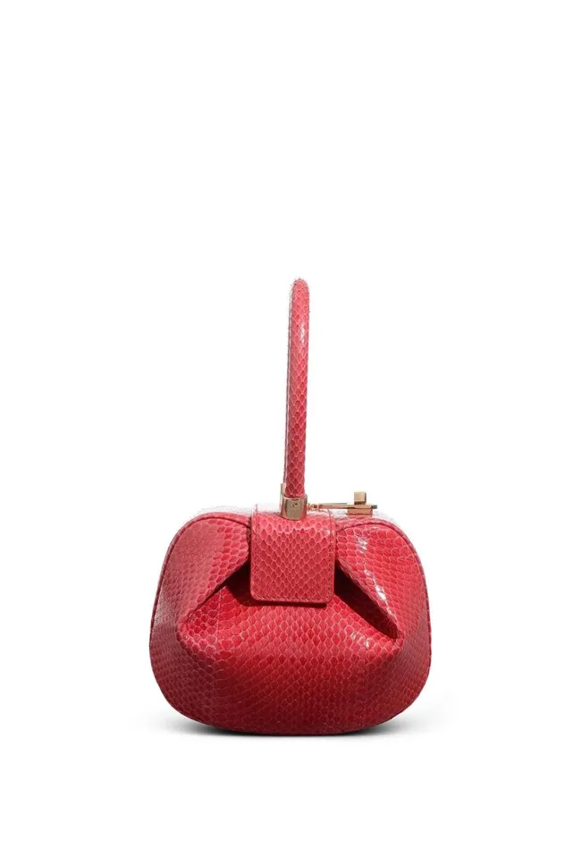 WomenMen Mini Bags Gabriela Hearst Demi Bag In Red Snakeskin