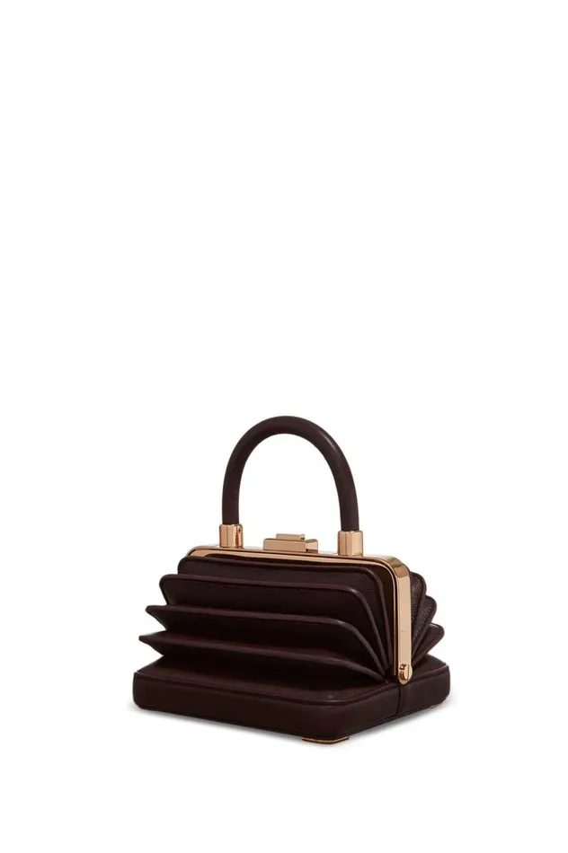 WomenMen Mini Bags Gabriela Hearst Mini Diana Bag In Bordeaux Nappa Leather
