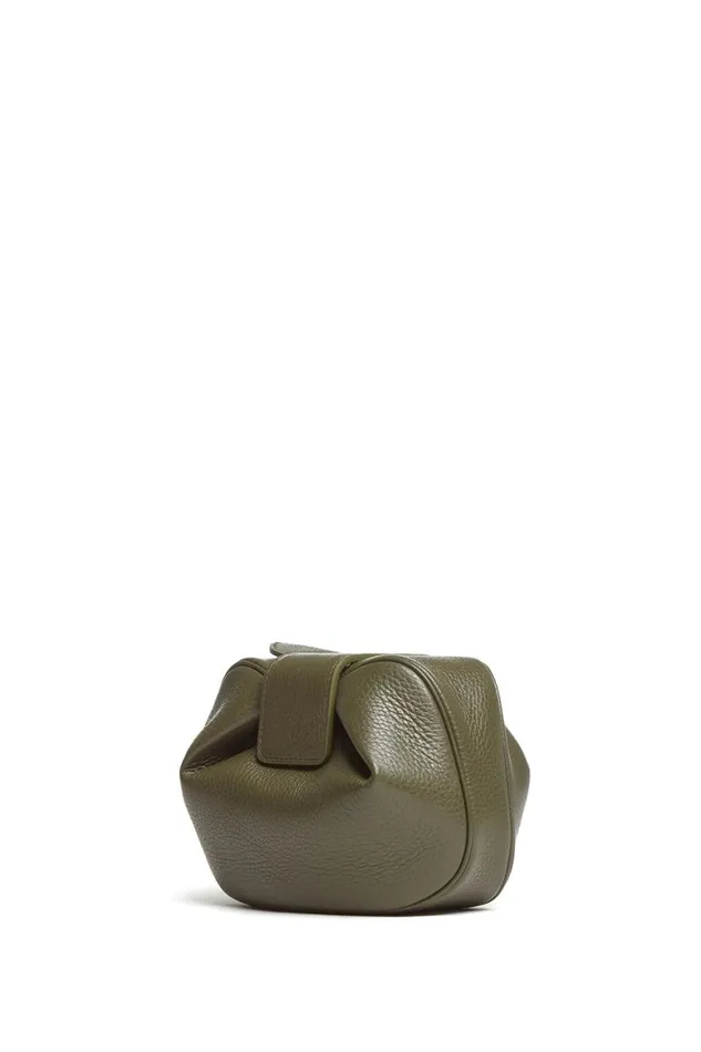 WomenMen Pouches and Clutches Gabriela Hearst Soft Demi Clutch In Olive Leather