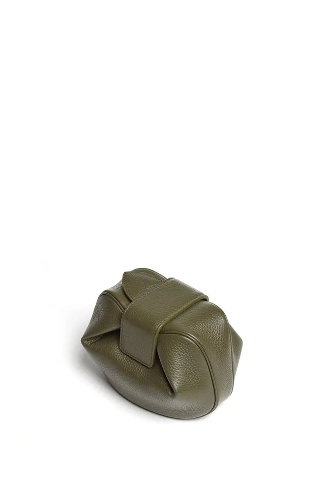 WomenMen Pouches and Clutches Gabriela Hearst Soft Demi Clutch In Olive Leather