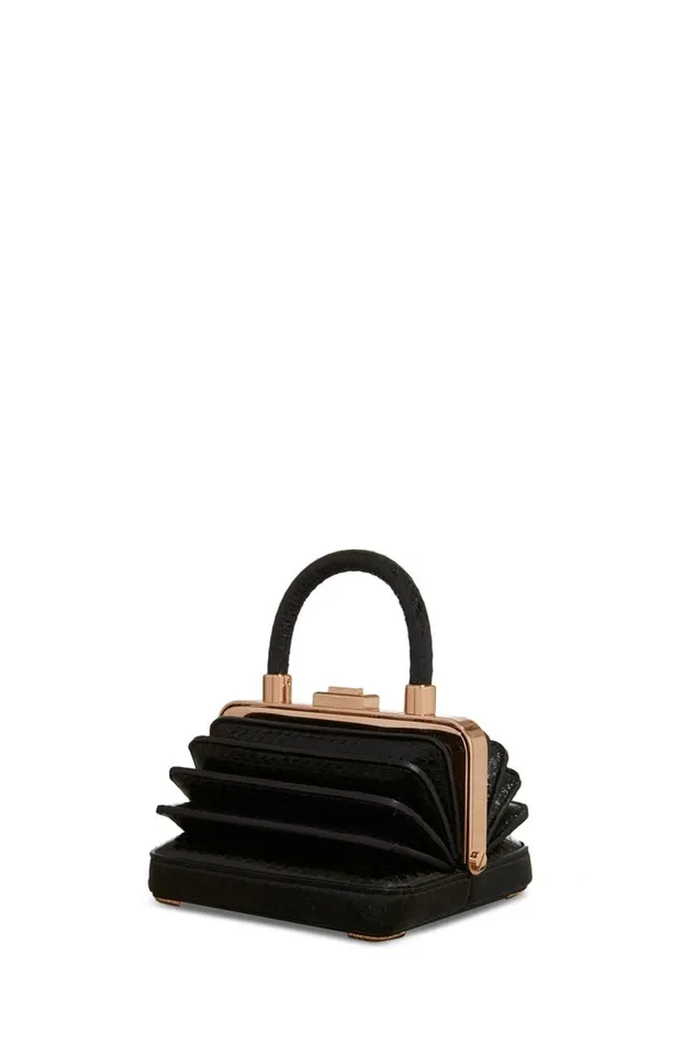 WomenMen Top Handles Gabriela Hearst Mini Diana Bag In Black Snakeskin