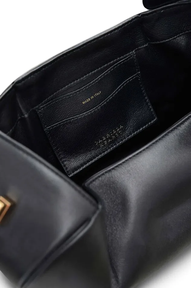 WomenMen Top Handles Gabriela Hearst Nina Bag In Black Nappa Leather With Snakeskin Handle