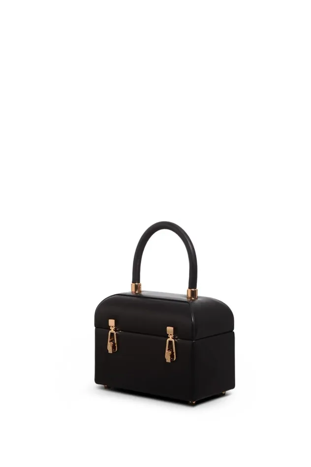 WomenMen Top Handles Gabriela Hearst Patsy Bag In Black Nappa Leather