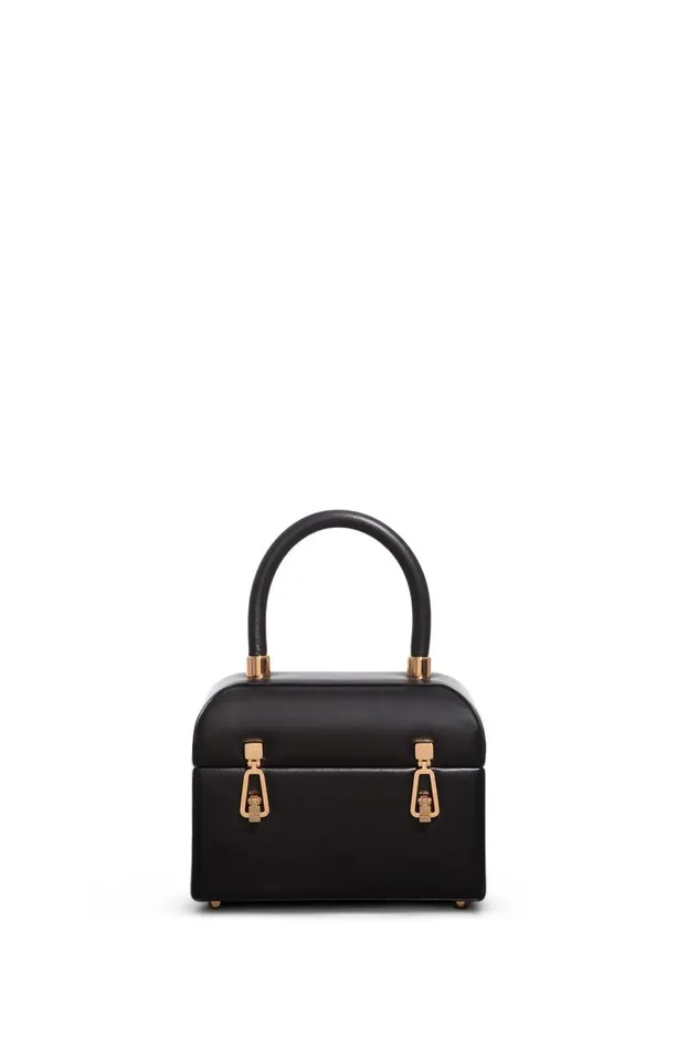 WomenMen Top Handles Gabriela Hearst Patsy Bag In Black Nappa Leather