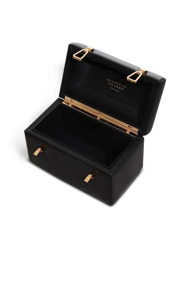 WomenMen Top Handles Gabriela Hearst Patsy Bag In Black Nappa Leather