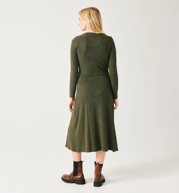 Women MidLength Jersey Dress 8211 Khaki Promod Dresses Women MidLength Jersey Dress 8211 Khaki Promod Dresses