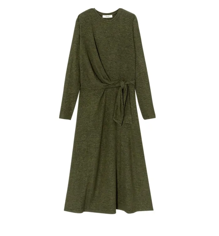 Women MidLength Jersey Dress 8211 Khaki Promod Dresses Women MidLength Jersey Dress 8211 Khaki Promod Dresses