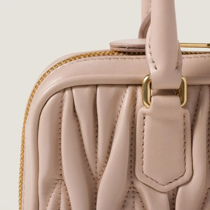 Women Mini Bags Miu Miu Arcadie Matelass Nappa Leather Minibag Powder Pink Women Mini Bags Miu Miu Arcadie Matelass Nappa Leather Minibag Powder Pink