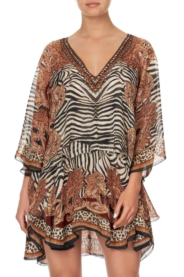 Women Mini Dresses Camilla Layered Frill Short Dress Wild Fire