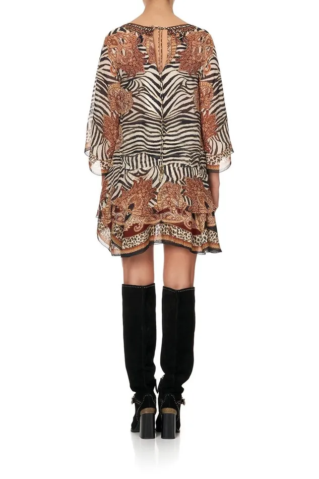 Women Mini Dresses Camilla Layered Frill Short Dress Wild Fire