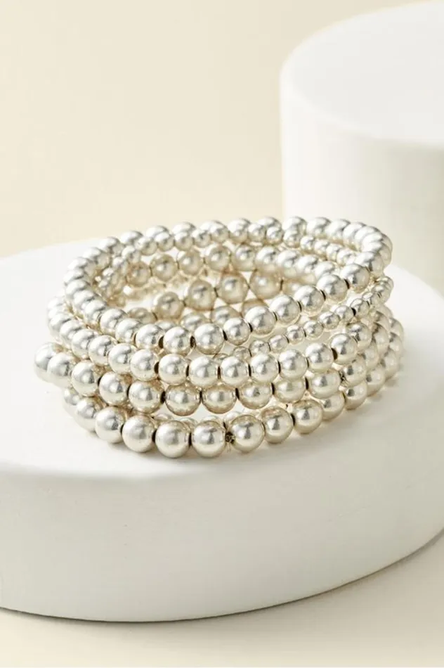 Women Miranda Beaded Bracelet Set Gold Soft Surroundings Bracelets Women Miranda Beaded Bracelet Set Gold Soft Surroundings Bracelets