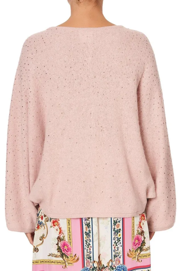 Women Modest Clothing Camilla Knit V Neck Jumper W Dolman Sleeve Party In The Palace