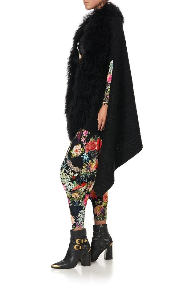 Women Modest Clothing Camilla Shearling Cape Hampton Hive