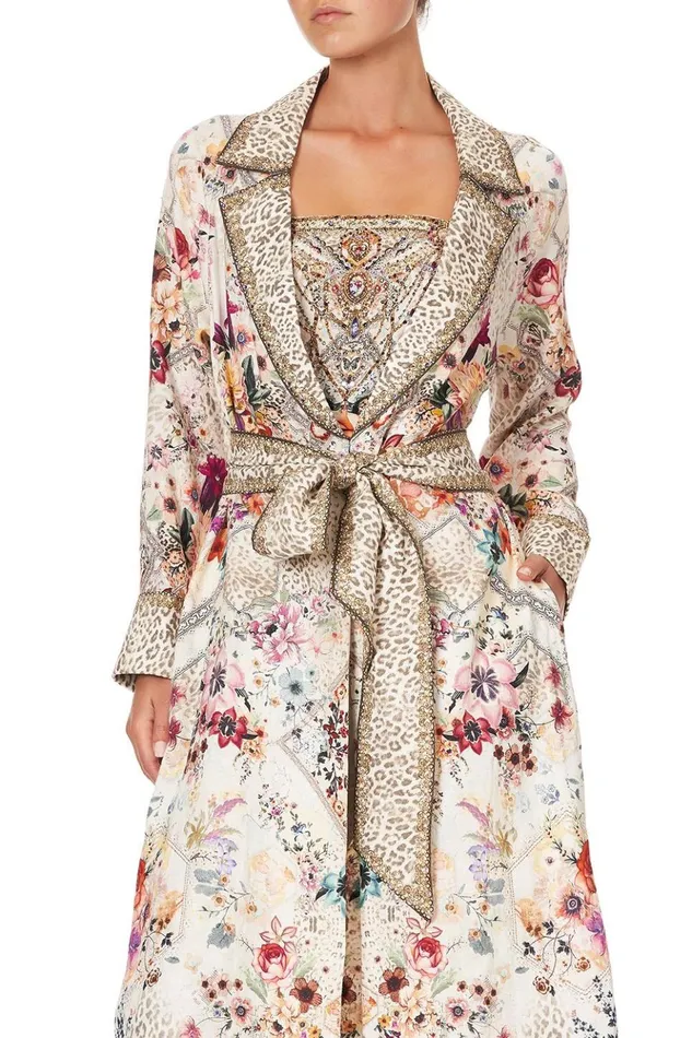 Women Modest Clothing Camilla Soft Trench With French Cuff Sew In Love