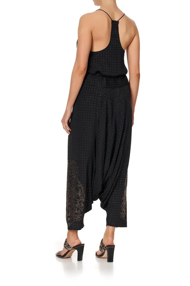 Women Modest Clothing Camilla T Back Shoestring Top Luxe Black