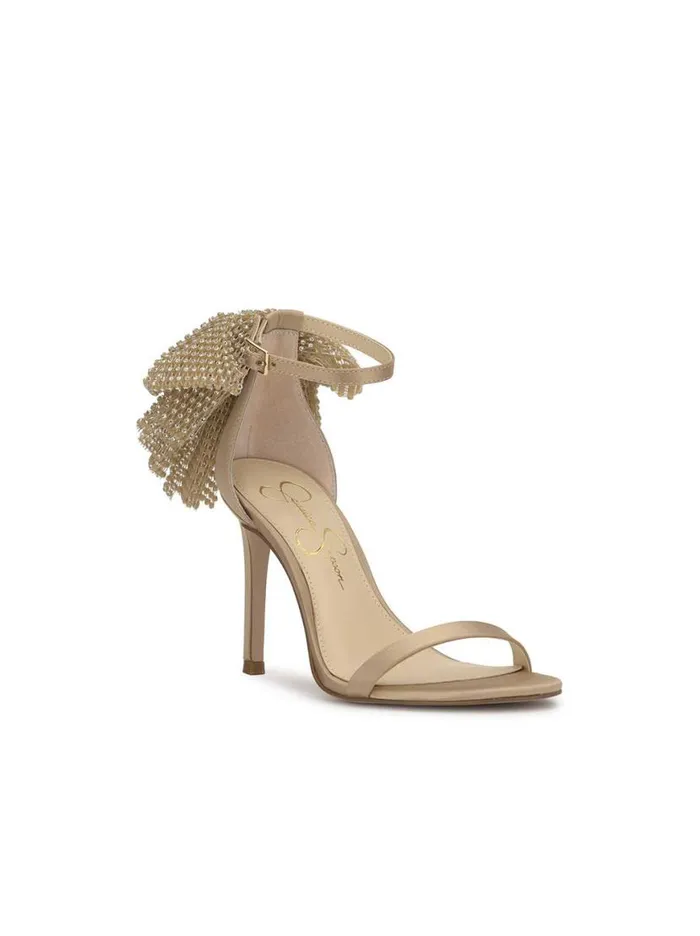 Women Moure Bow Heel In Champagne Jessica Simpson Pumps