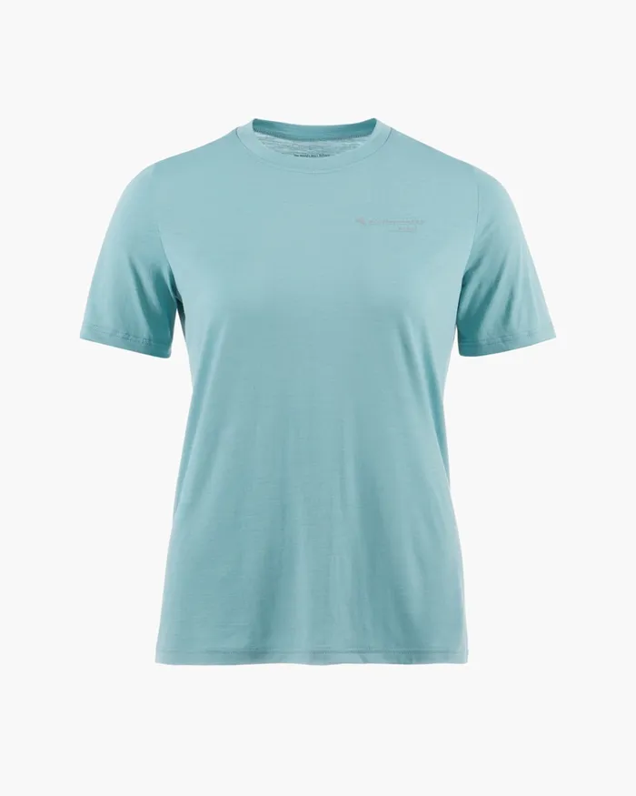 Women Narfi Short Sleeve Tee Mineral Blue Klttermusen TShirts
