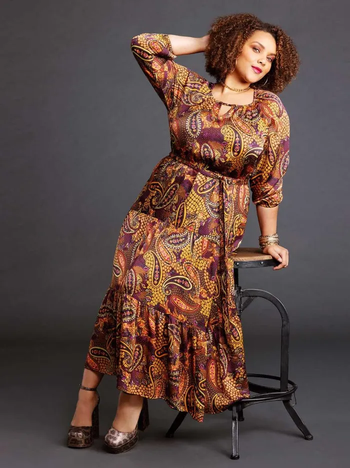 Women Natalia Dress In Paisley Confetti Jessica Simpson Dresses