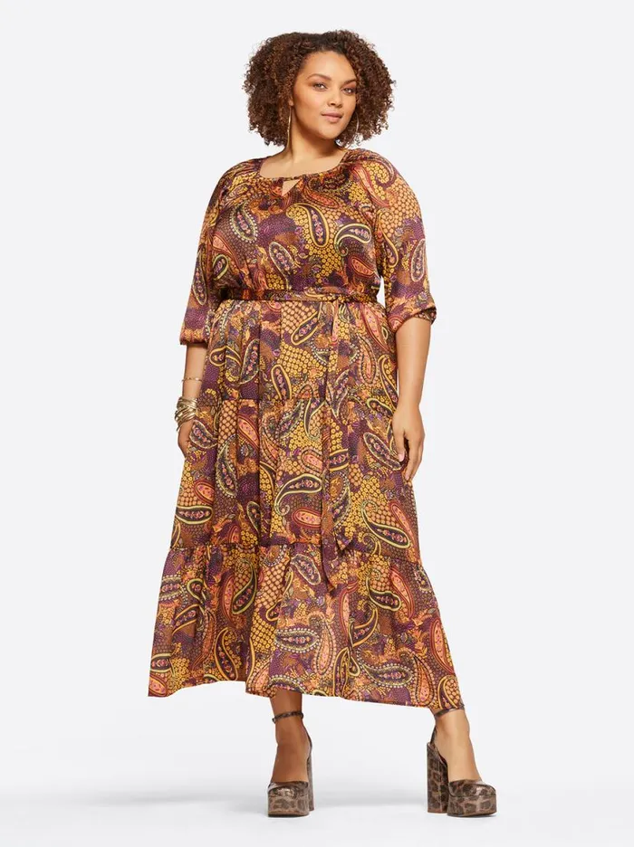 Women Natalia Dress In Paisley Confetti Jessica Simpson Dresses