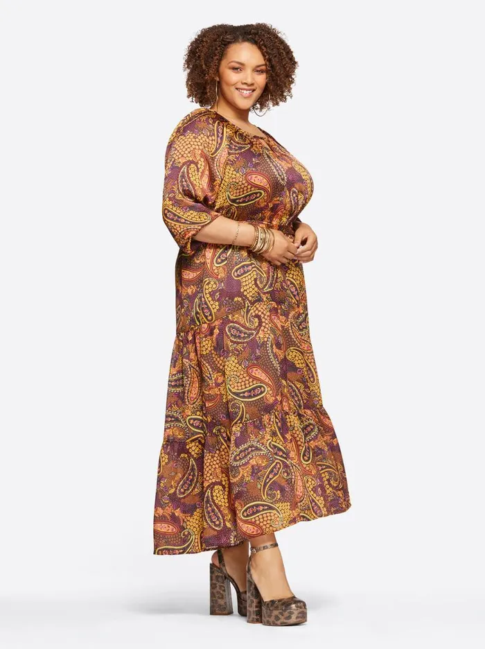 Women Natalia Dress In Paisley Confetti Jessica Simpson Dresses