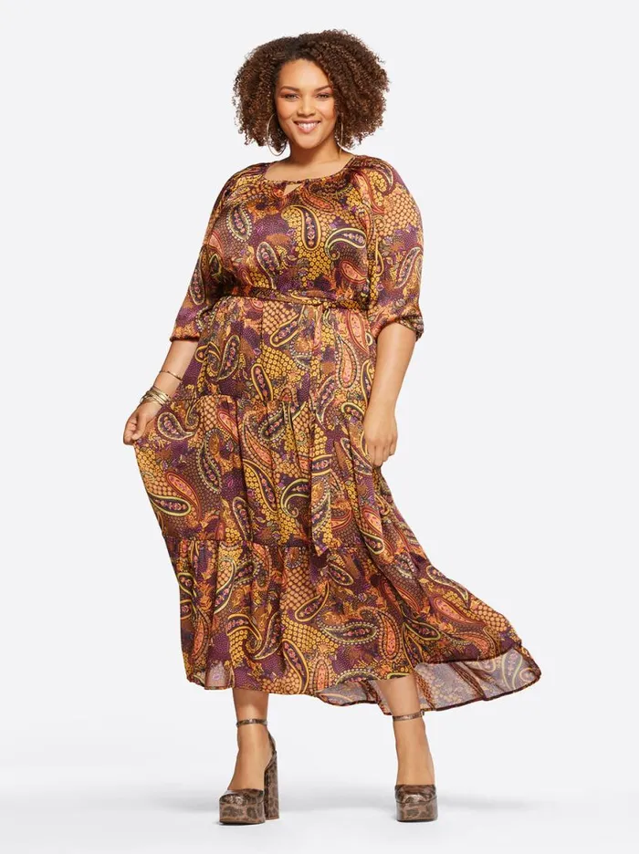 Women Natalia Dress In Paisley Confetti Jessica Simpson Dresses